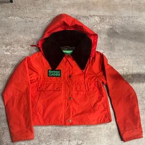 Barbour X Ganni Red Jacket